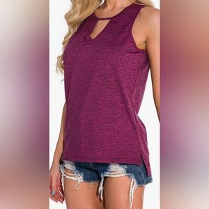 NWOT XL Heathered Plum tank. The first pic is the true color.